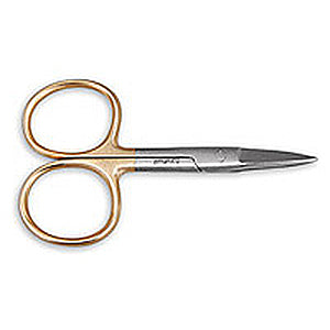 Tamsco - Large Loop Handle Straight Scissor 3.5" with Gold Handle