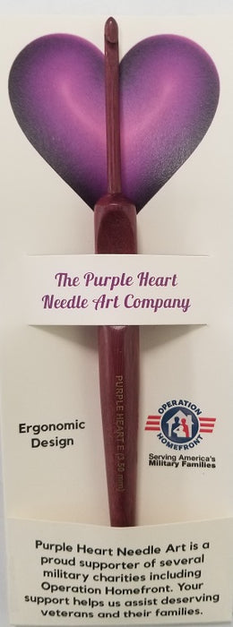 Purple Heart Ergonomic 6" Crochet Hook