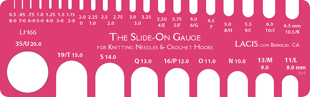 Lacis Tatting Needle & Picot Gauge - Easy Pick For Your Tatting Projects (Pink) - View #6