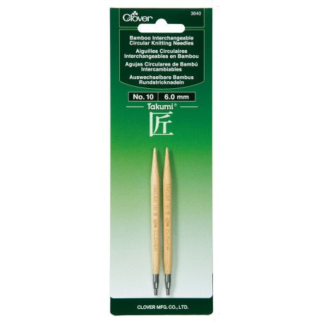 Clover - Takumi Bamboo Interchangeable Needle Tips