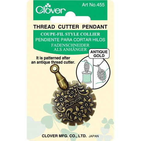 Clover - Thread Cutter Pendant Gold