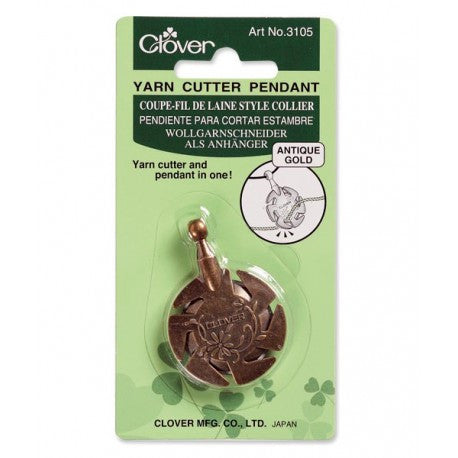 Clover - Yarn Cutter Pendant Gold